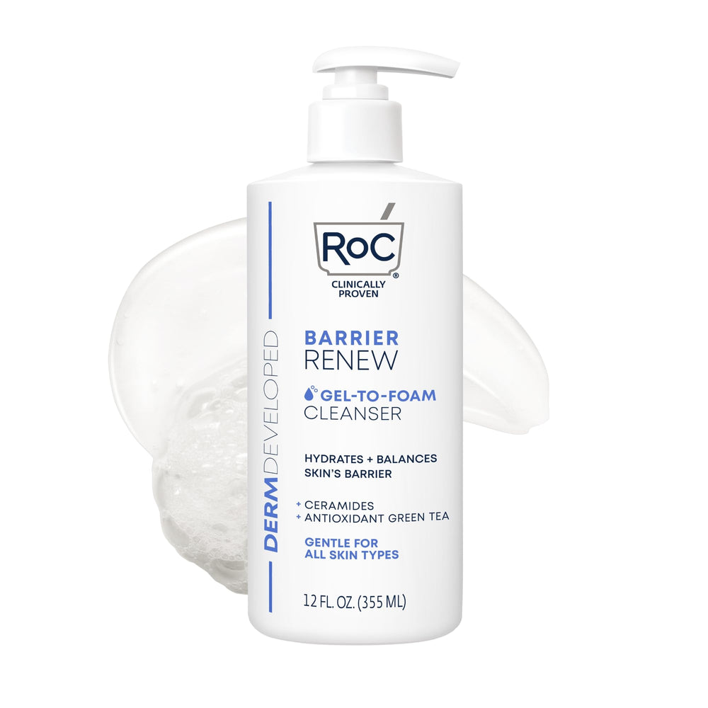 RoC front packaging showing bottle and label, clarifies product purpose