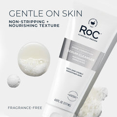 RoC back label ingredient list close-up, showing formulation transparency and key actives