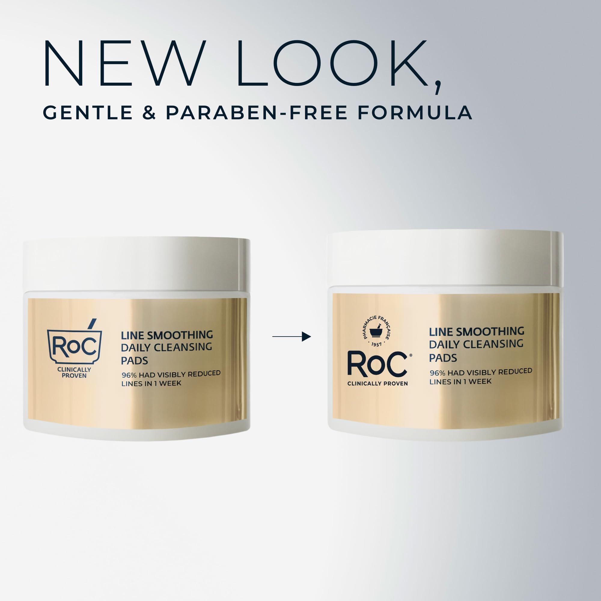 RoC pads on bathroom vanity illustrating convenient daily use benefit