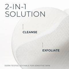 RoC textured pad exfoliating skin to sweep away dulling impurities benefit