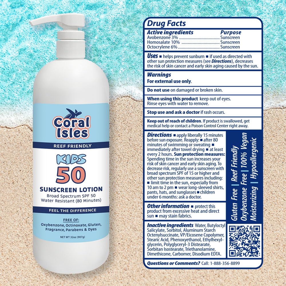 Rocky Mountain Sunscreen quart next to a hand for size and capacity comparison
