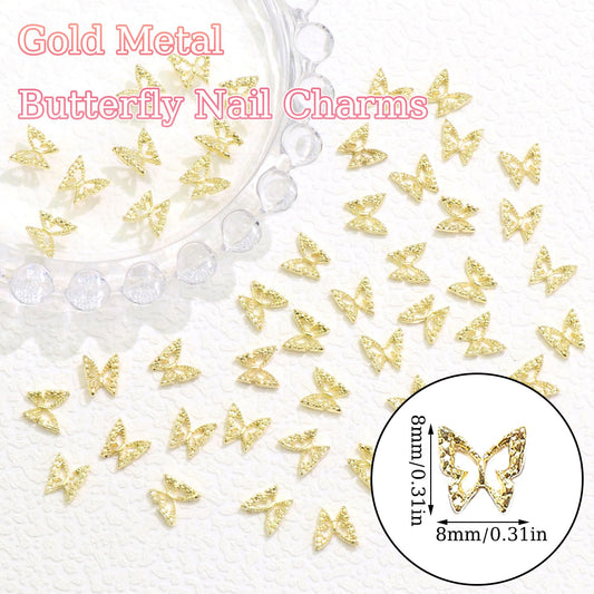 RODAKY close-up of gold alloy butterfly texture, polished finish for reflective detail