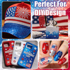 RODAKY rhinestones decorating denim pocket, adds sparkle and custom style to clothing