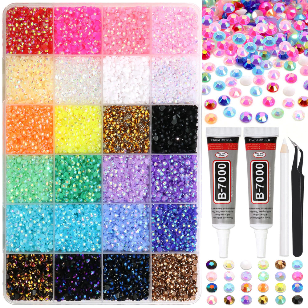 RODAKY front packaging showing full rhinestone kit and included tools for instant crafting