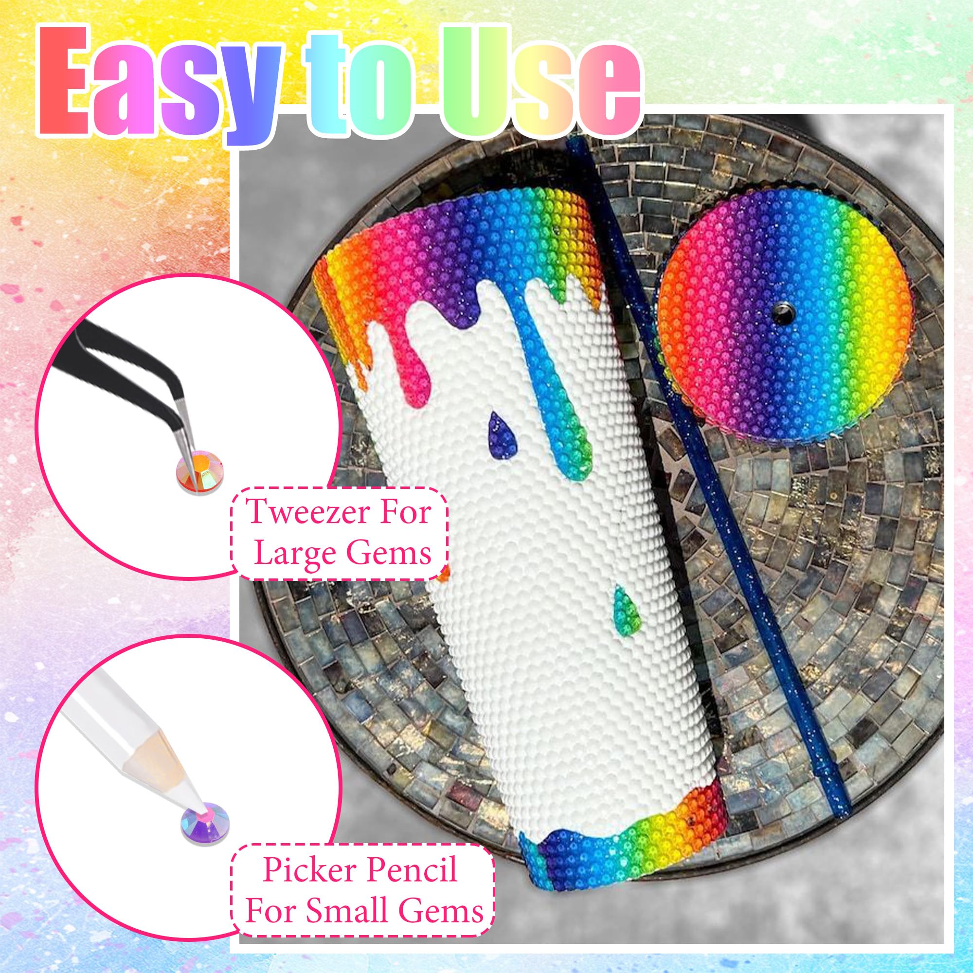 RODAKY multicolor rhinestones decorating a phone case for personalized style benefit