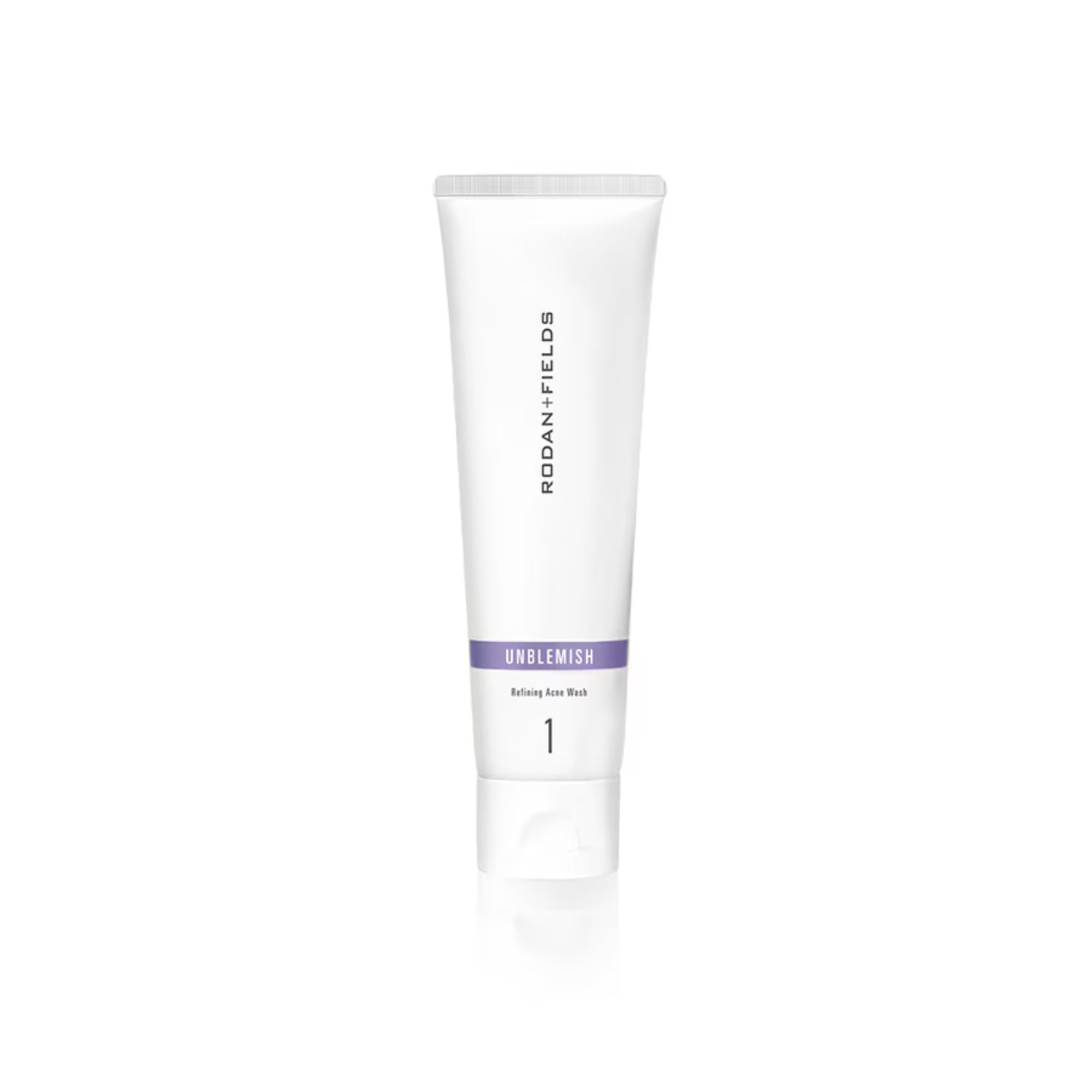 RODAN + FIELDS front bottle showing product and clear benefit