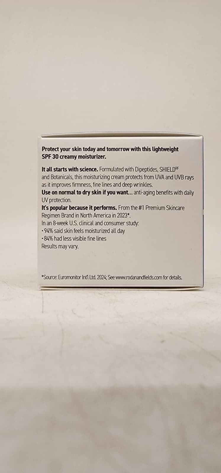 RODAN + FIELDS morning vanity scene showing simplified skincare routine