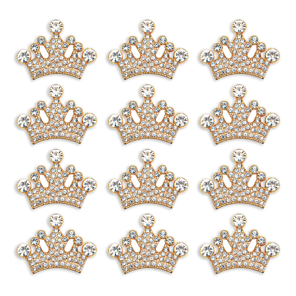 Rodvanvo gold crown appliques front packaging showing 24-piece set and convenience
