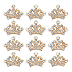 Rodvanvo gold crown appliques front packaging showing 24-piece set and convenience