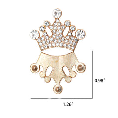 Rodvanvo crown attached to bridal shoe illustrating elegant decorative effect