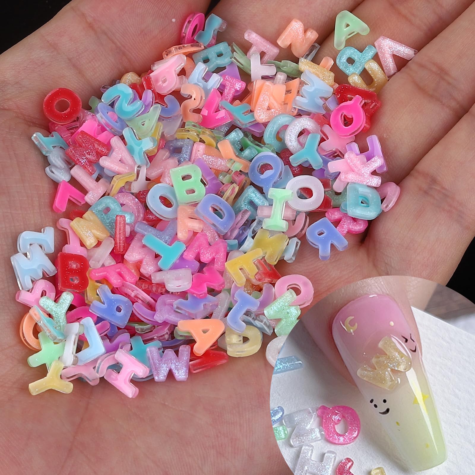 ROFIBUT front packaging showing assorted letter charms and quantity benefits