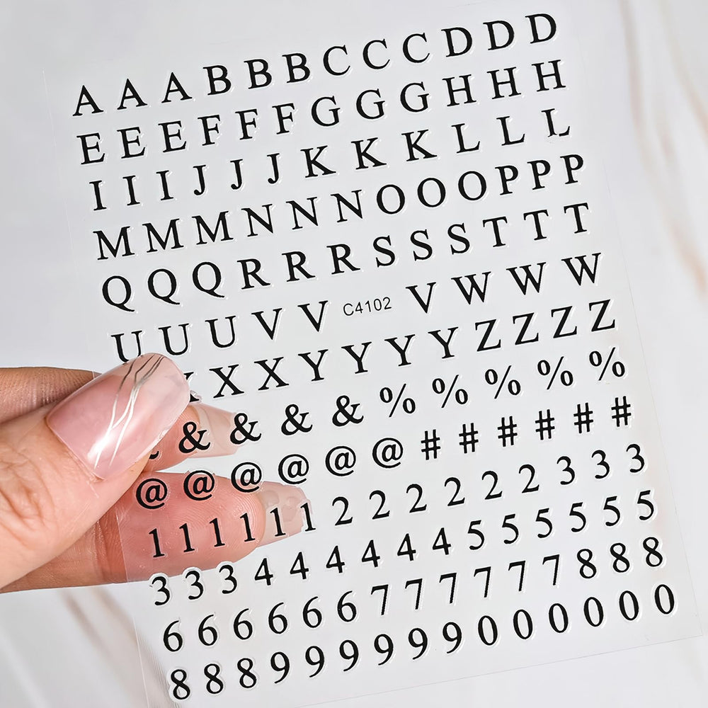 ROFIBUT fingertip size comparison of letters shows fit options for all nail widths