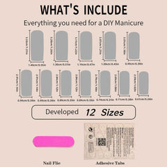 ROFIBUT full layout of 12 sizes illustrating selection for a precise fit
