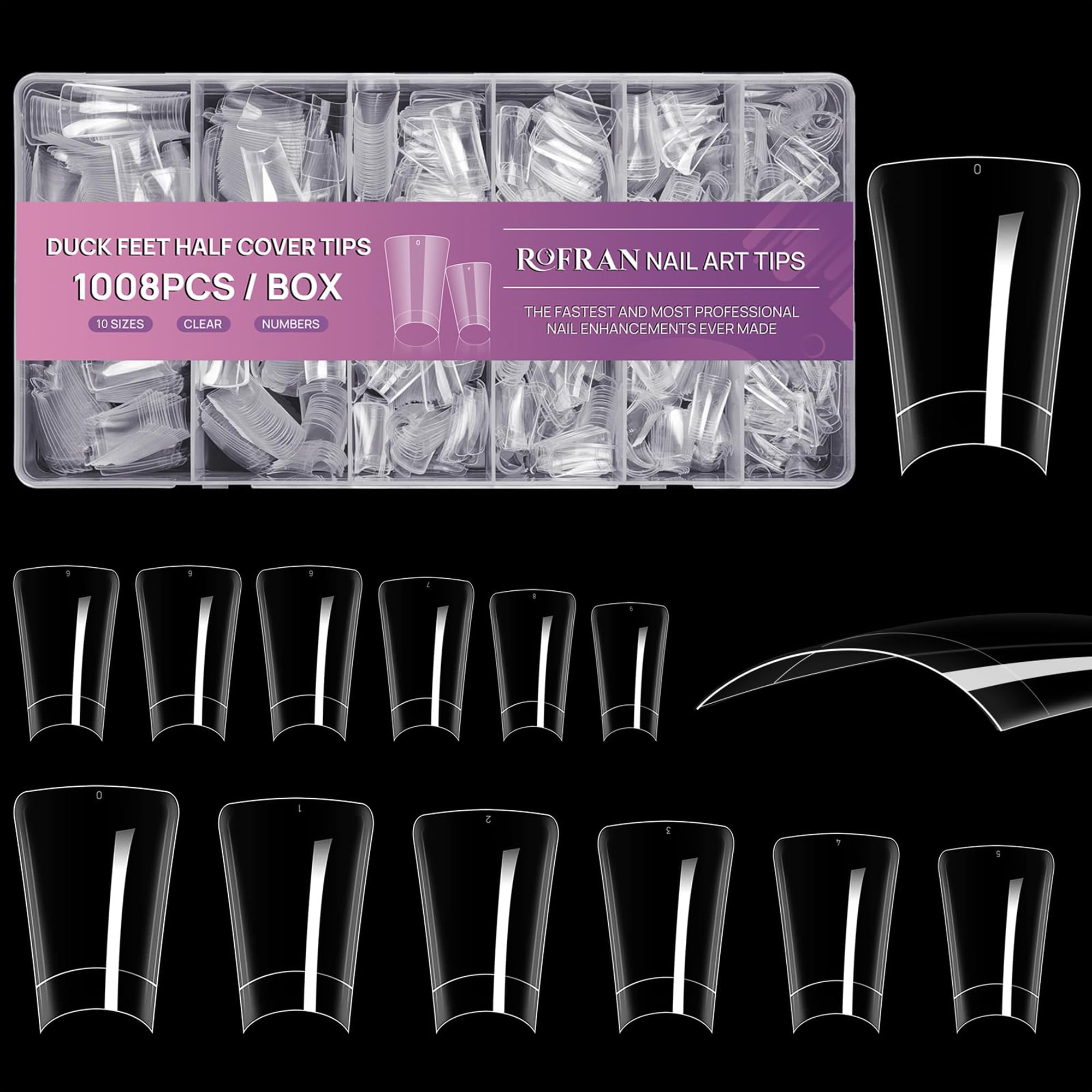 Rofran front packaging showing full 1008pcs box and organized compartments benefiting quick access
