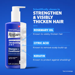 Rogaine being applied in shower demonstrating gentle, everyday use benefit