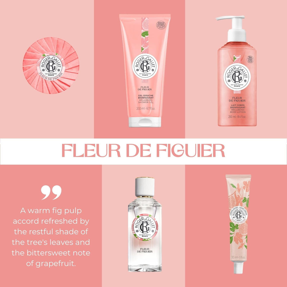 ROGER & GALLET fig blossom with fruit to illustrate fragrance notes benefit