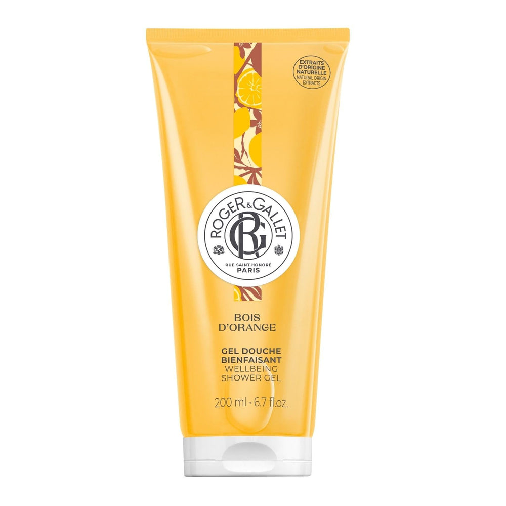 ROGER & GALLET front packaging showing Bois D'Orange bottle and benefits