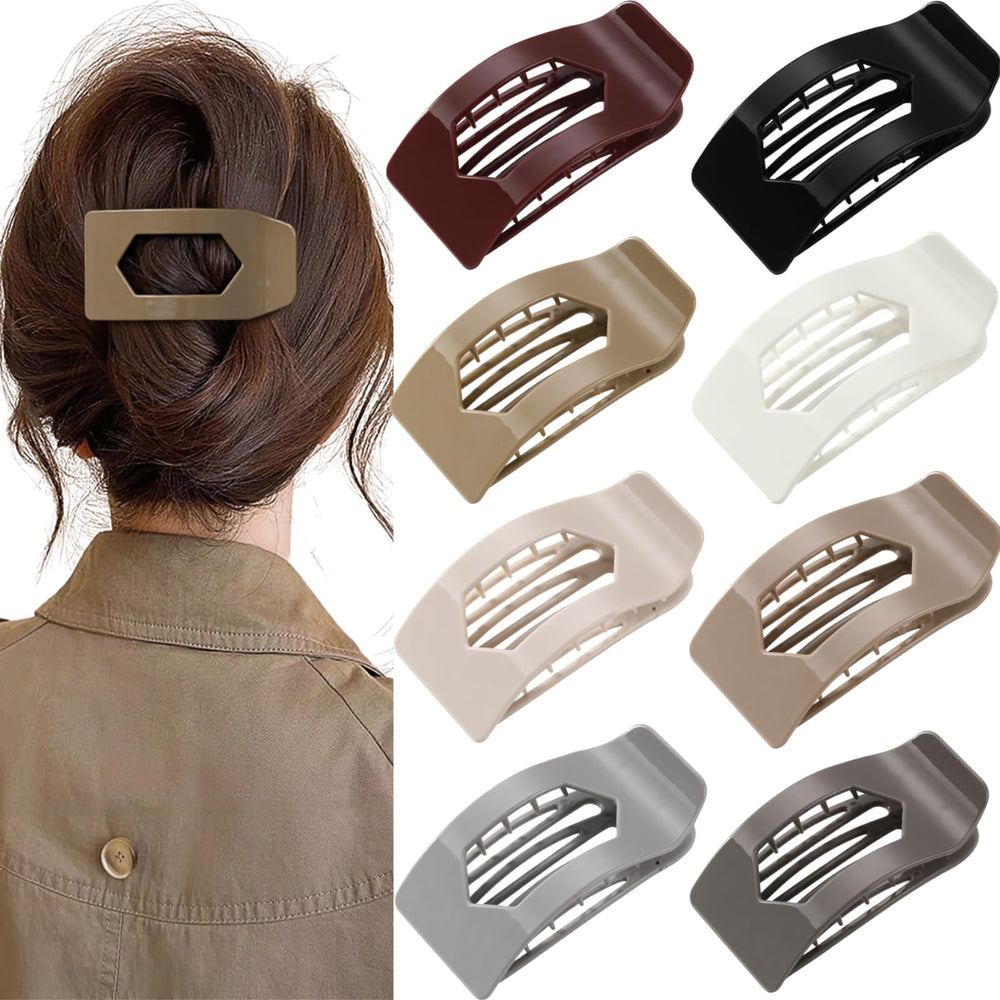 Rokateam front view of 8-pack flat clips shows sleek packaging and variety