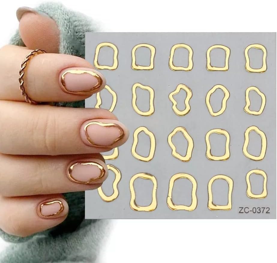 Rokhevn applied on natural nails for elegant accent and quick salon finish