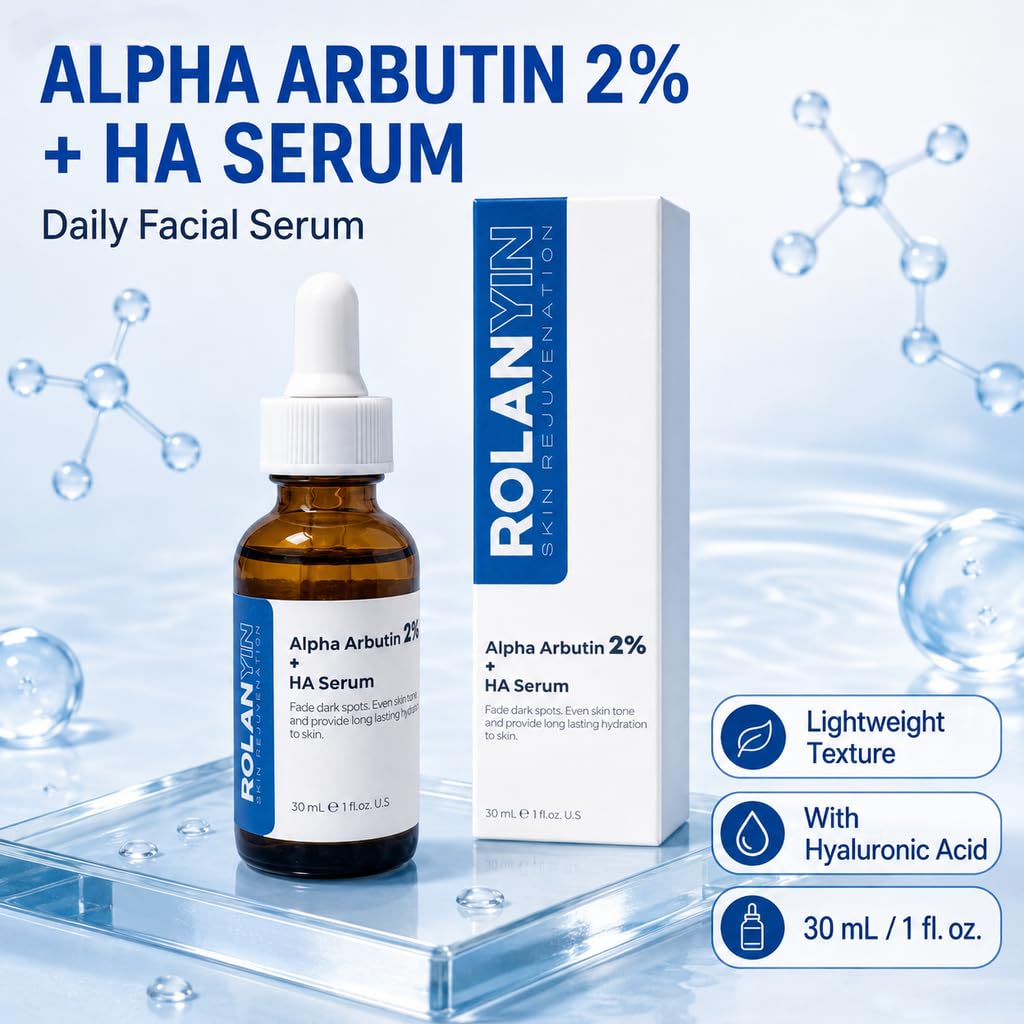 ROLANYIN serum applied on skin showcasing quick absorption benefit