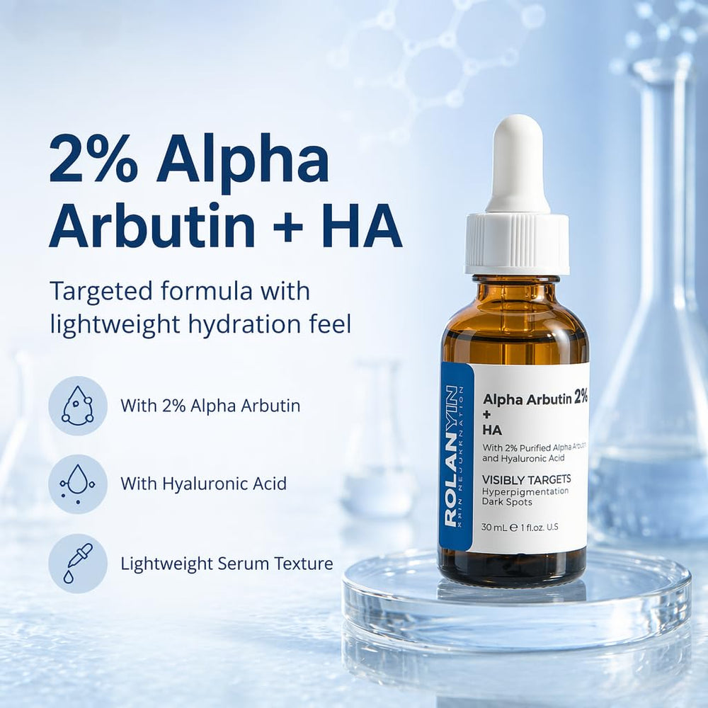ROLANYIN droplet texture closeup highlighting lightweight hydration