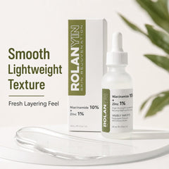 ROLANYIN texture close-up of lightweight gel showing fast absorption benefit