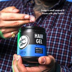Rolda being applied to damp hair showing effortless distribution and sleek, molded results