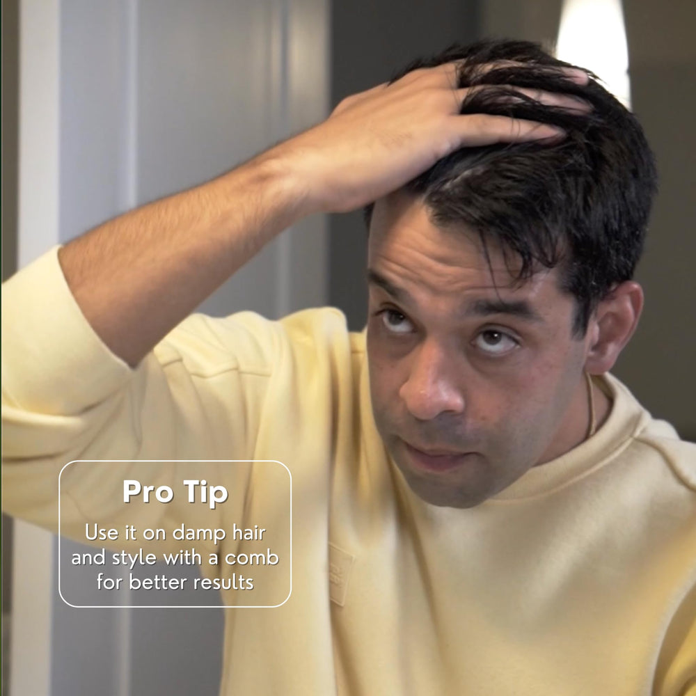Rolda used by barber in chair showing professional-ready styling benefit