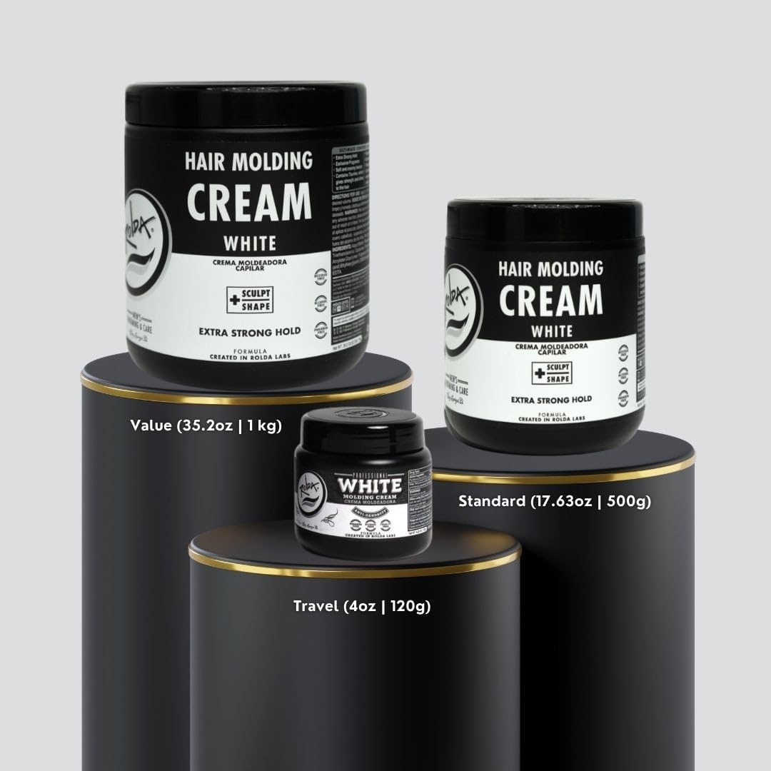 Rolda cream applied to curly hair demonstrating curl definition and frizz control