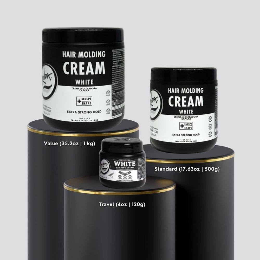 Rolda cream applied to curly hair demonstrating curl definition and frizz control