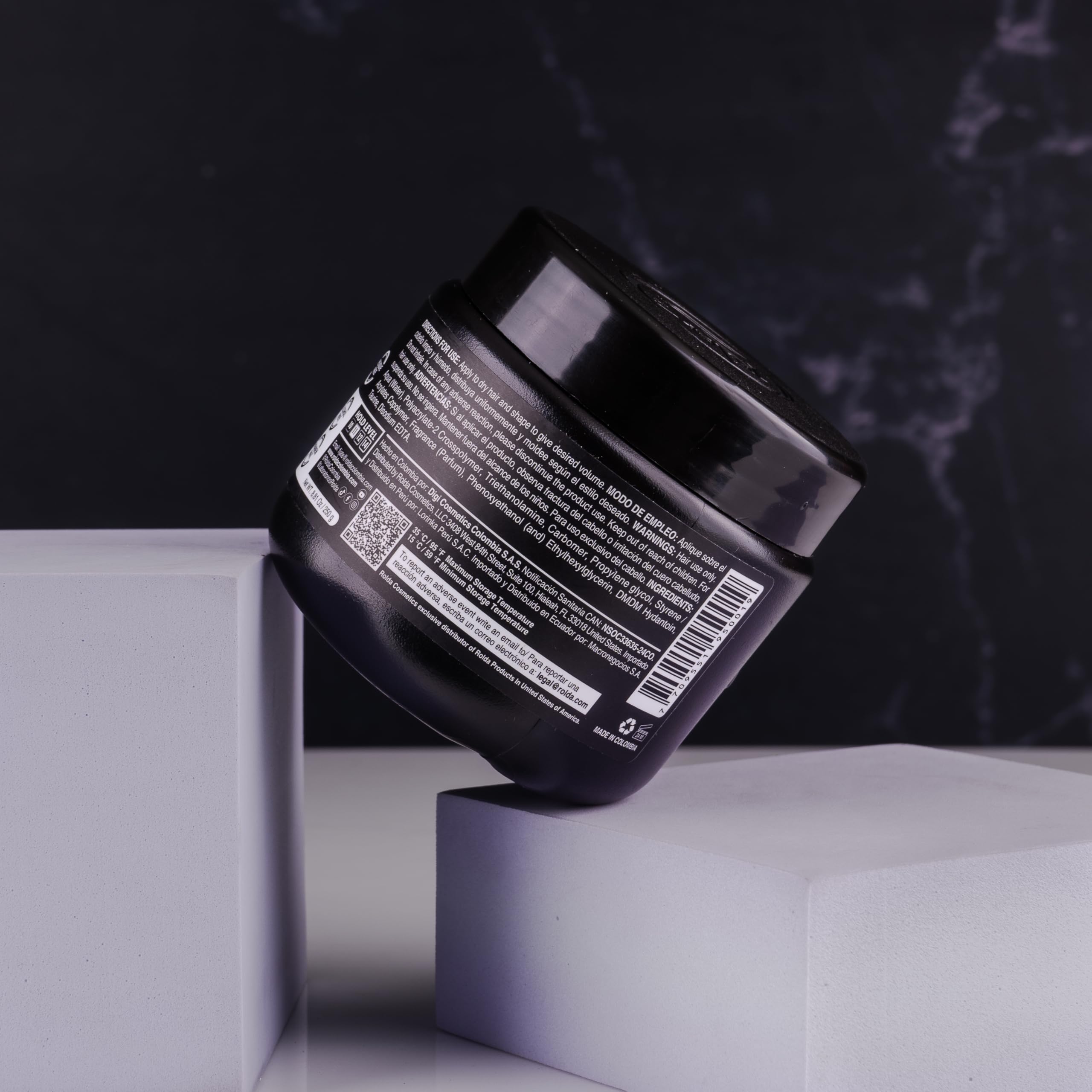 Rolda on a bathroom shelf lifestyle shot suggesting everyday grooming routine benefits