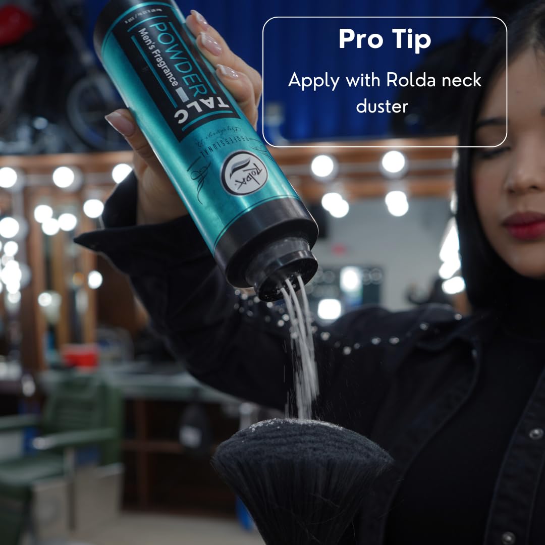 Rolda dusting on skin illustrating moisture control and comfort