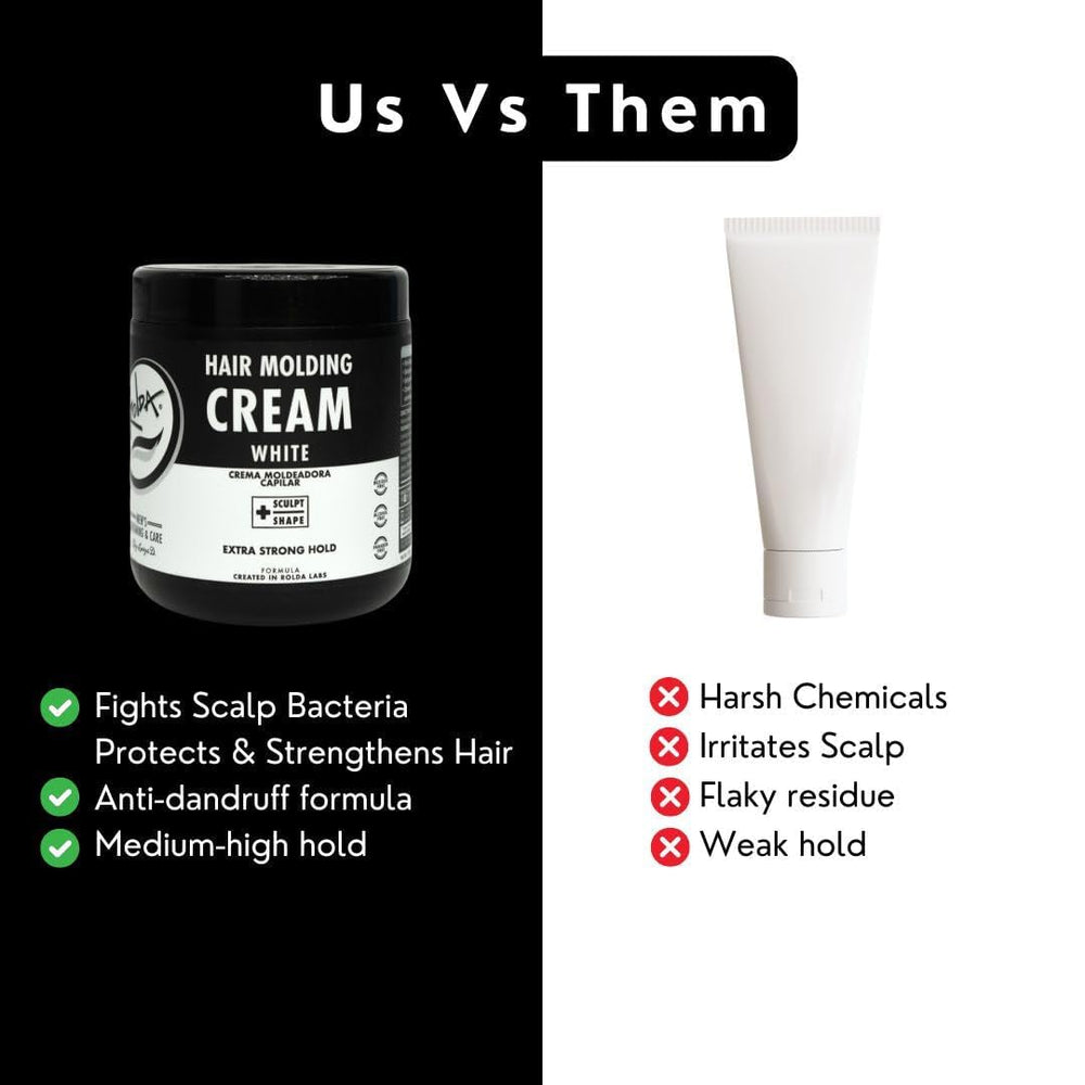 Rolda styling comb and cream together showing professional application method benefit