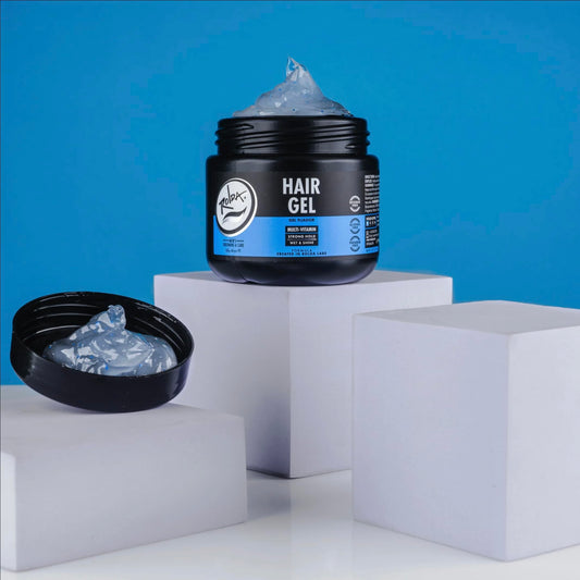 Rolda gel texture closeup highlighting smooth, glossy shine benefit