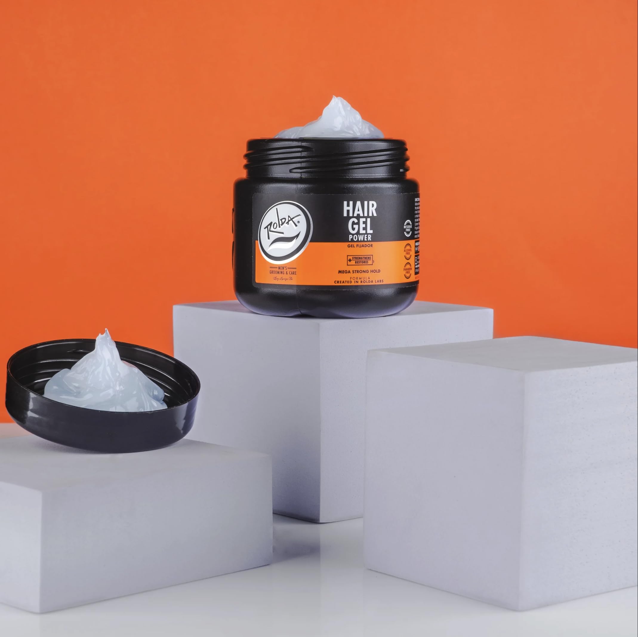 Rolda gel texture closeup highlighting smooth, non-greasy shine