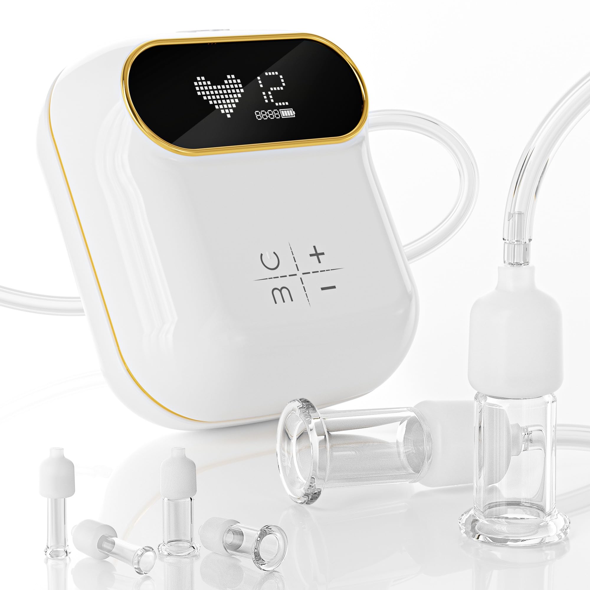 Rolevin front packaging showing glass cups and pump for clear kit overview
