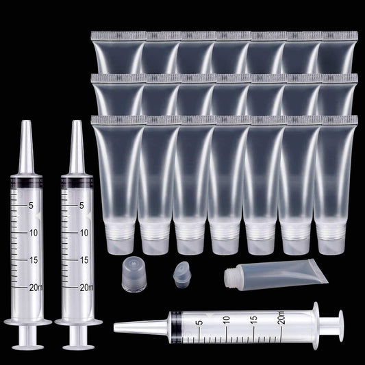 Rolybag clear tubes front view showing pack quantity and transparency benefit