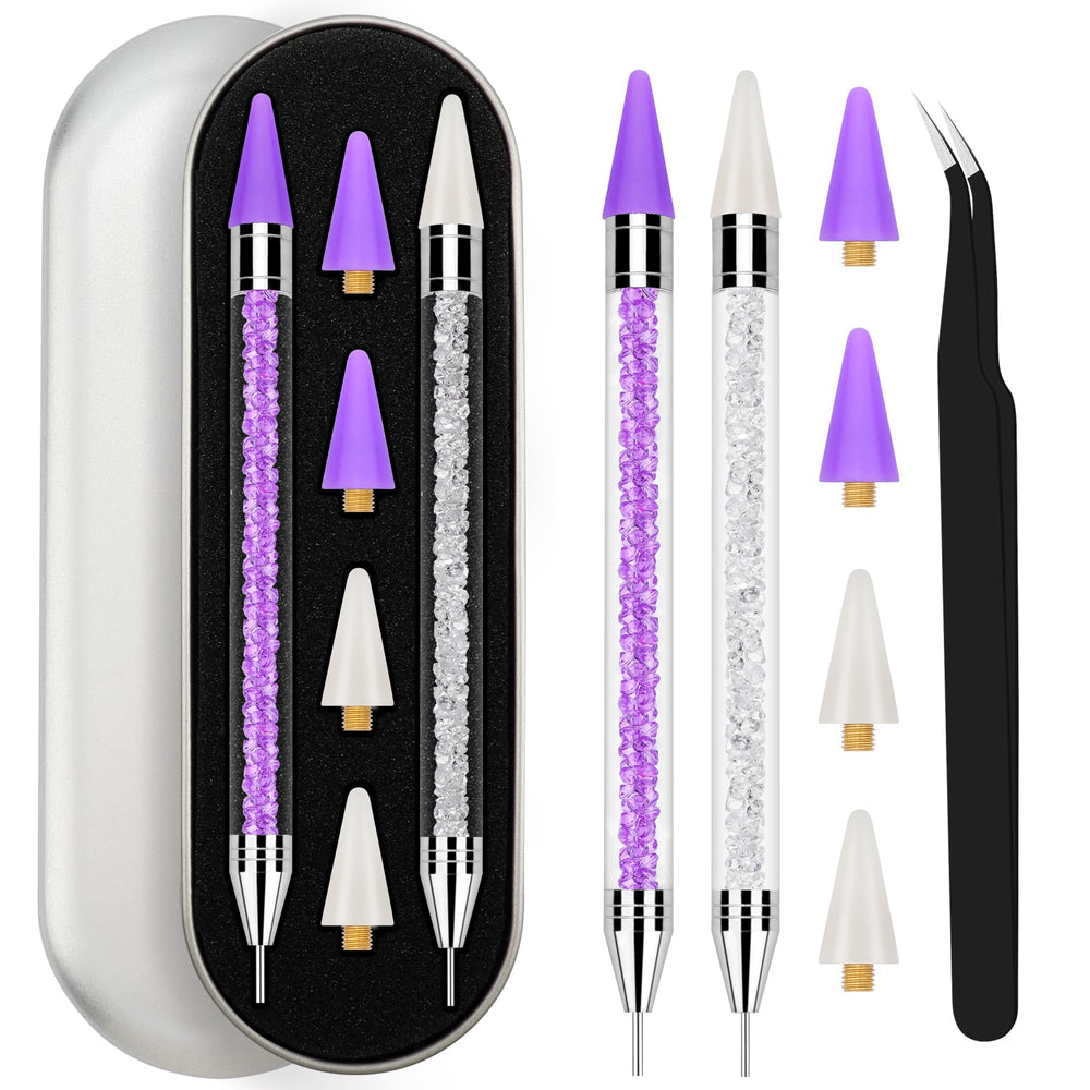 Rolybag front packaging showing purple and white pens, useful for neat storage