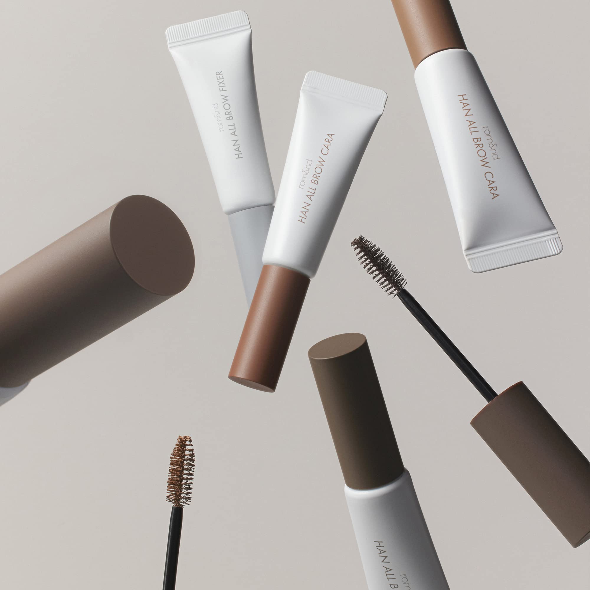 rom&nd brush detail diagonal screw applicator for clump-free precise brow layering