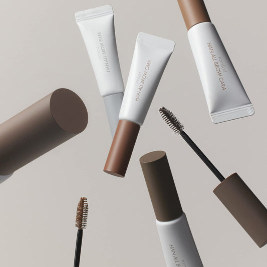 rom&nd brush detail diagonal screw applicator for clump-free precise brow layering