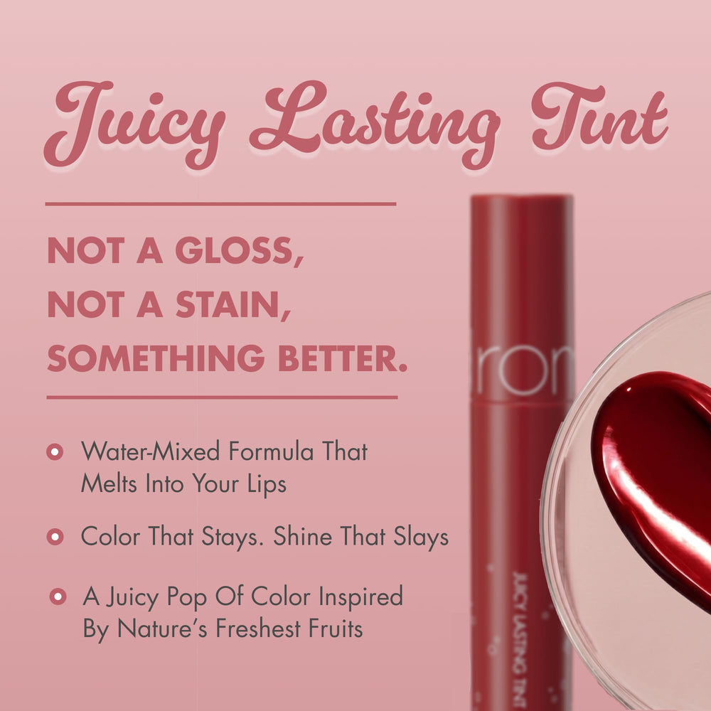 rom&nd angled tube detail highlighting applicator and glossy finish