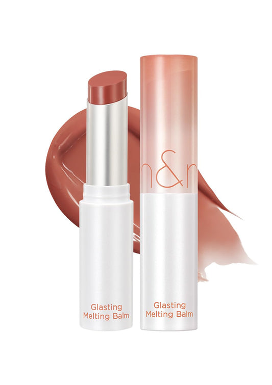 rom&nd front packaging showing sleek balm tube and shade label for easy identification