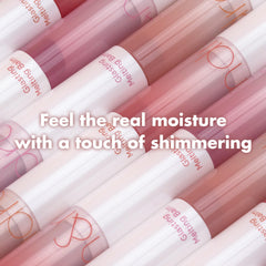 rom&nd on model lips demonstrating natural plump, flattering sheen benefit