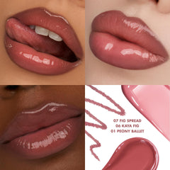 rom&nd Glasting Melting Balm texture swatch shows creamy hydration for softer lips