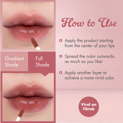 rom&nd tint packaging label detail showing shade name for quick identification