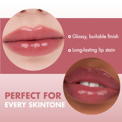 rom&nd tint syrupy texture drop highlighting hydrating, non-sticky shine