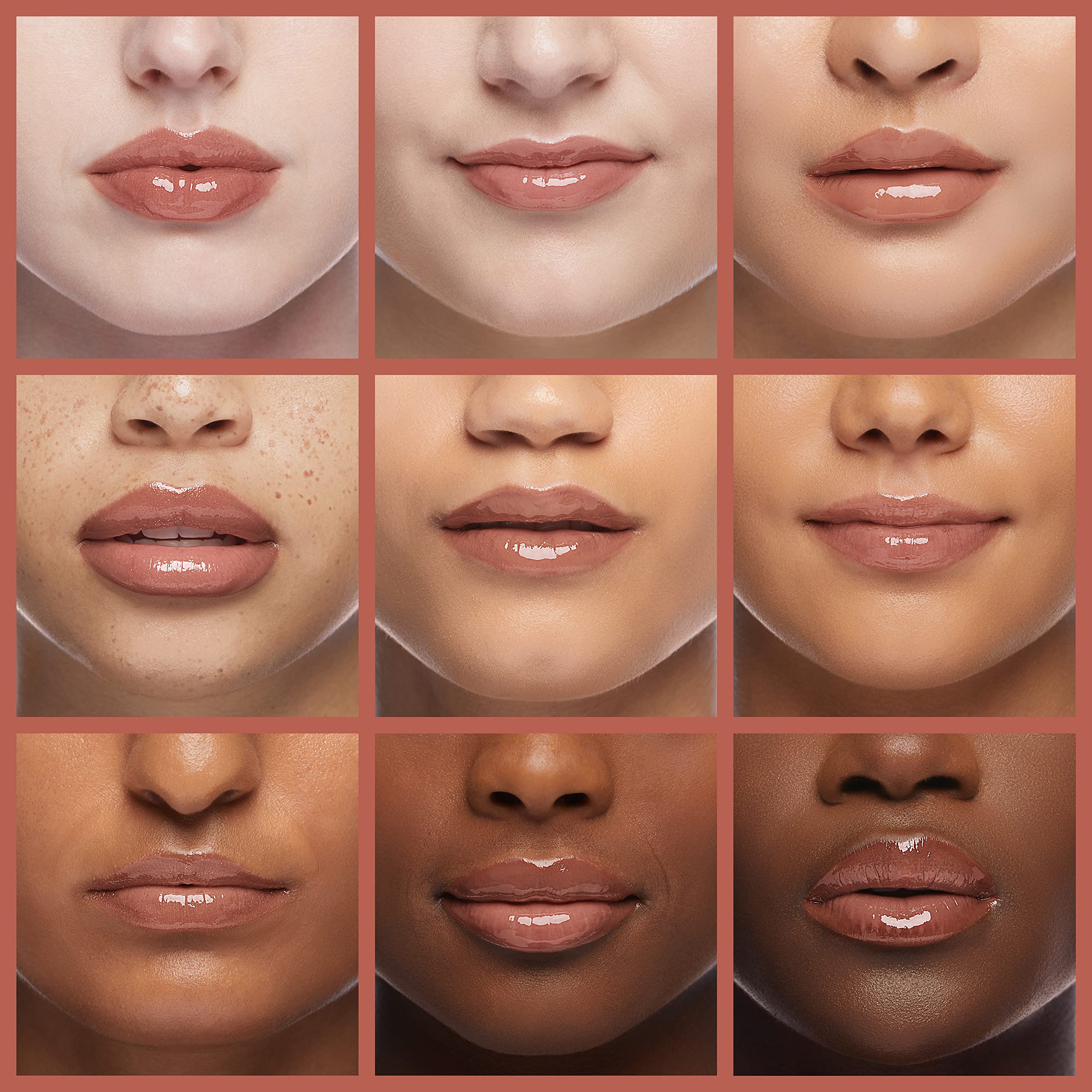 rom&nd lips with glossy finish showing plump hydrated look benefit