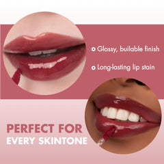 rom&nd lips worn lifestyle image showing rich, flattering color