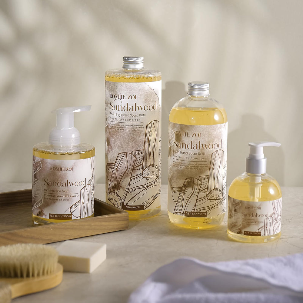 ROMIIE ZOI on bathroom counter in styled setting suggesting calm routine