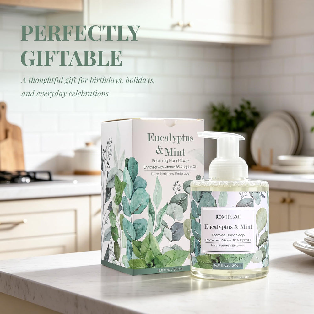 ROMIIE ZOI bottle by bathroom sink in lifestyle scene, everyday convenience